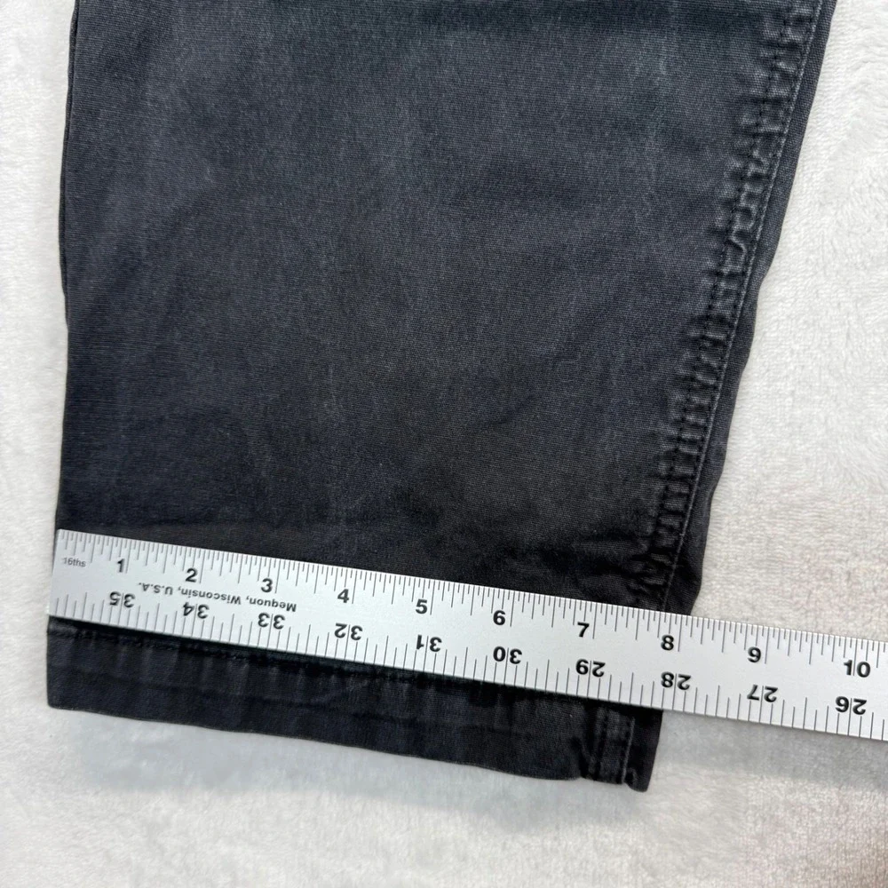 Prana‎ Breathe Slim Fit Pants Organic Cotton Blend Black Jeans 38x32